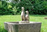Brunnenskulptur "Pinguine", Hölderlinstraße