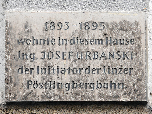Josef Urbanski, der Initiator der Pöstlingbergbahn