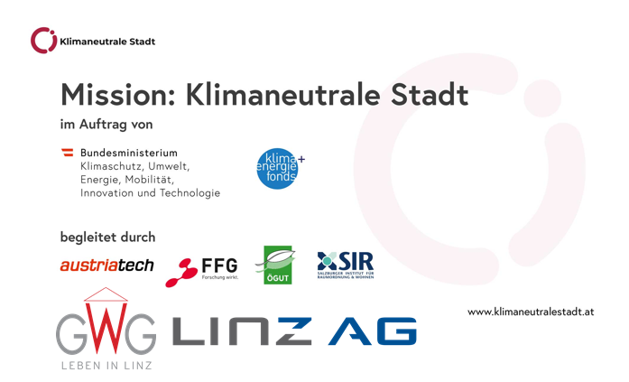 Mission Klimaneutrale Stadt Parntern und Logos