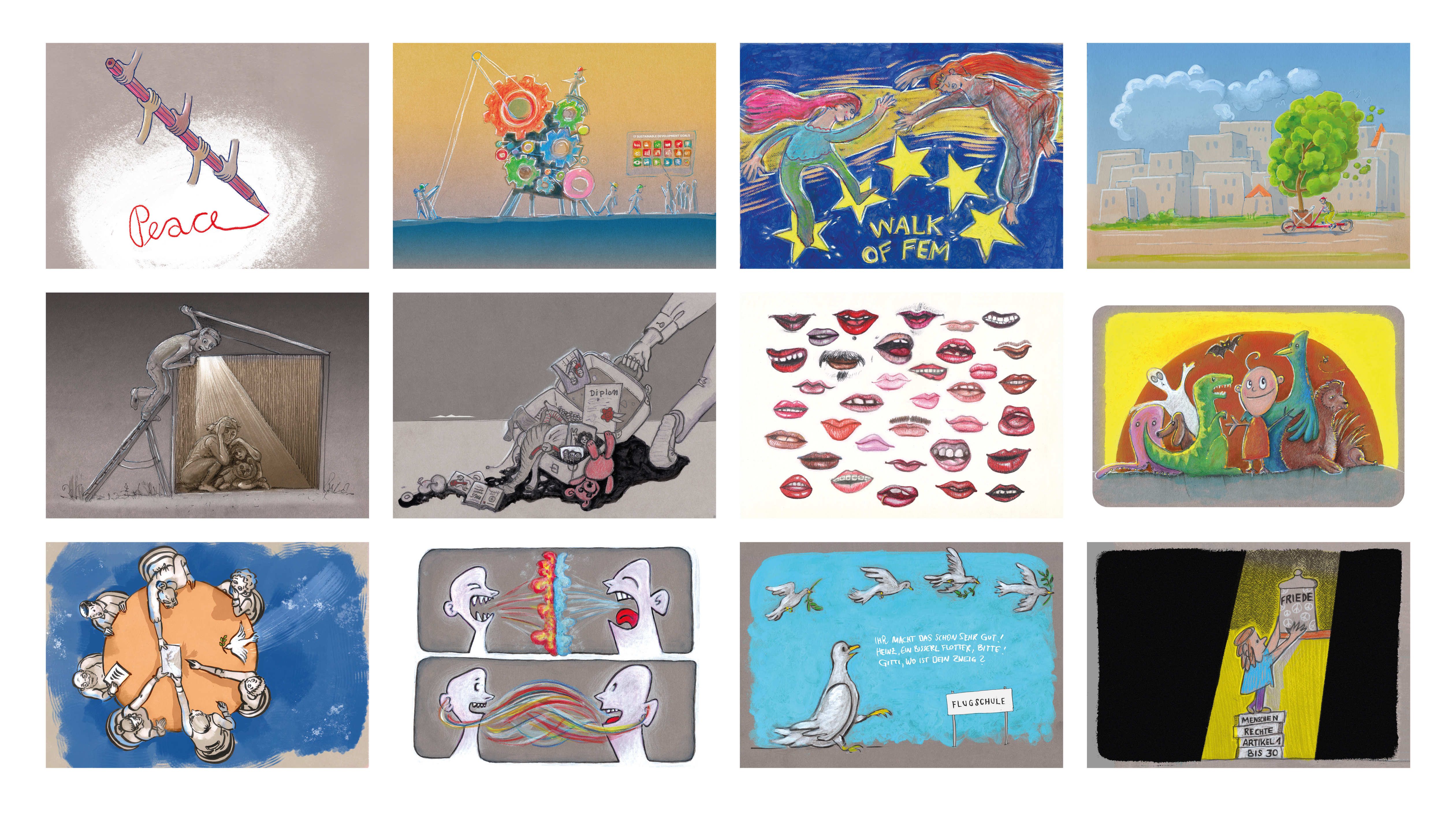 Bilder der Kalenderblätter