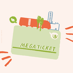 Illustration einer Jahreskarte für den öffentlichen Verkehr