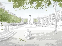 Schaubild Neugestaltung Hauptplatz