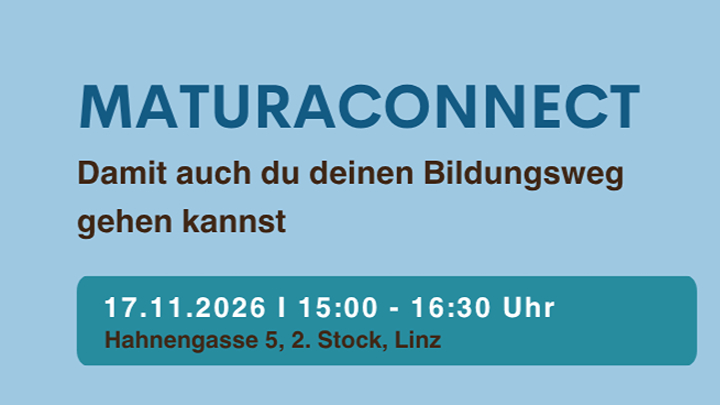 Bild mit blauem Hintergrund, das wesentliche Veranstaltungsinfos zeigt