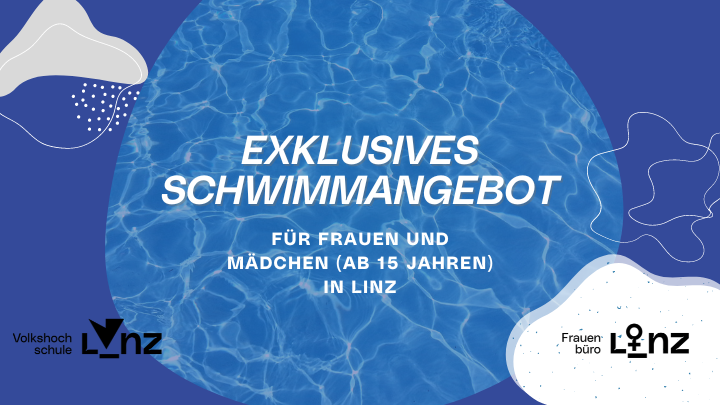 Canva Sujet für Schwimmkurs für Mädchen und Frauen mit Text: