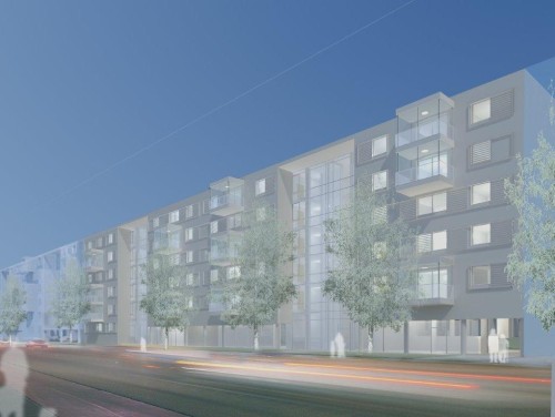 Blick aus Südwesten - GWB - Rendering: Arch. Karrer