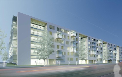 Blick aus Nordwesten - GWG - Rendering: Arch. Karrer