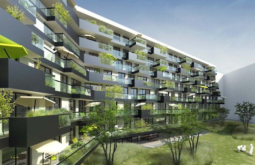 Blick aus Westen - Rendering: Ganhal Ifsitz