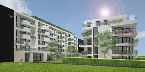 Blick aus Südosten - Rendering: Arch. Kneidinger