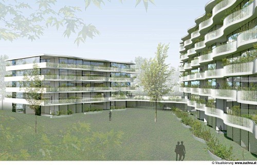 Blick aus Süden - Rendering: Architekten Gärtner + Neururer