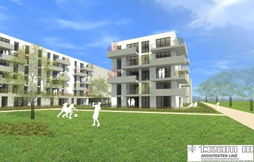 Blick aus Südosten - Rendering: Team M Architekten ZT GmbH. des Architekten Prof. Steinlechner