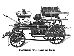 Hydrophor Fahrspritze Kurtz für Pferdezug