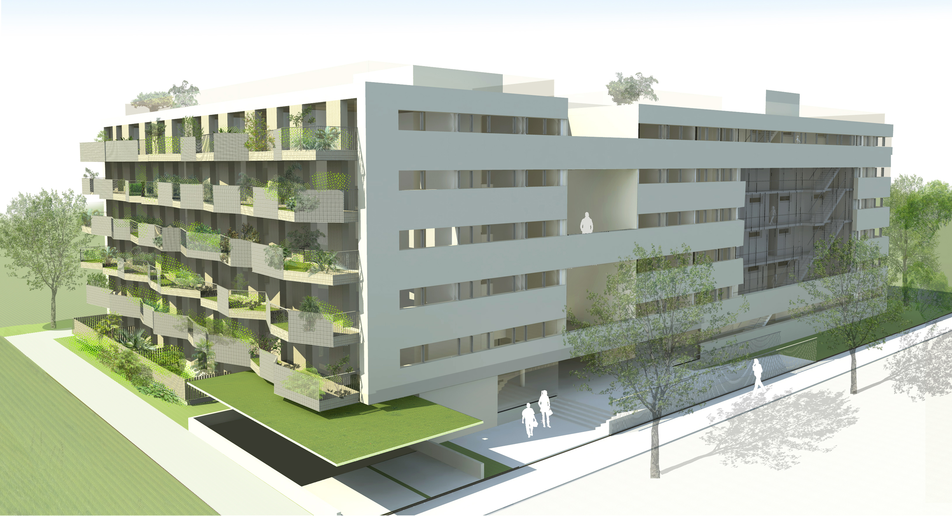 Blick aus Nordost - Rendering: Arch. Kohlbauer