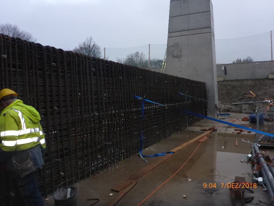 Bewehrung Mittelscheibe Pfeiler 1