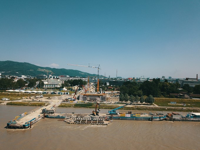 Luftaufnahme von Urfahr nach Linz