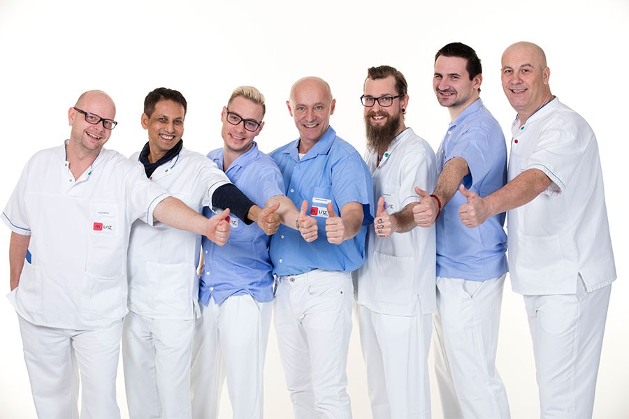 Foto: MagArt.GregorHartl Gruppenfoto: Diplomierte Gesundheits- und Krankenpfleger, Fachsozialbetreuer in den Seniorenzentren Linz