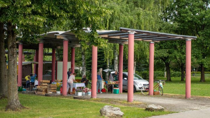 Markt Dornach Ansicht aus der Entfernung