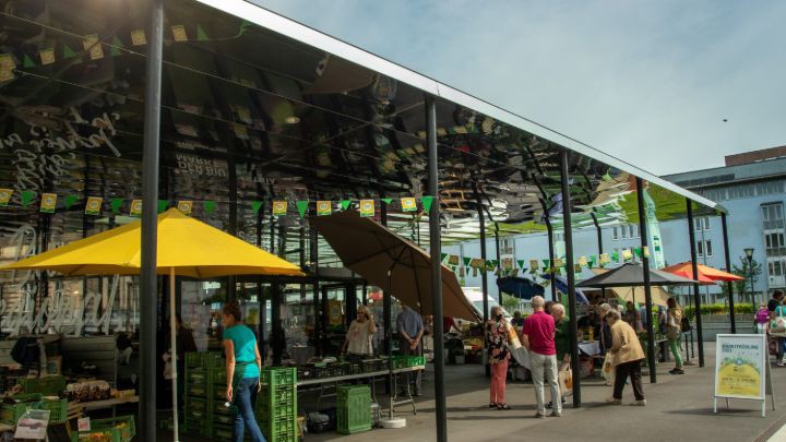 Ansicht des Grünmarkt Urfahr