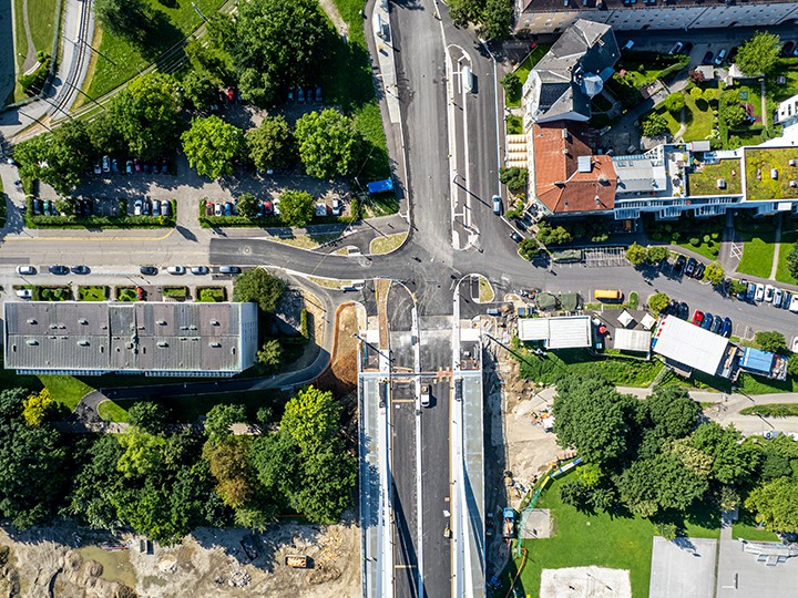 Stadt Linz / Heimo Pertlwieser Neue Eisenbahnbrücke – Auffahrt Linz-Urfahr