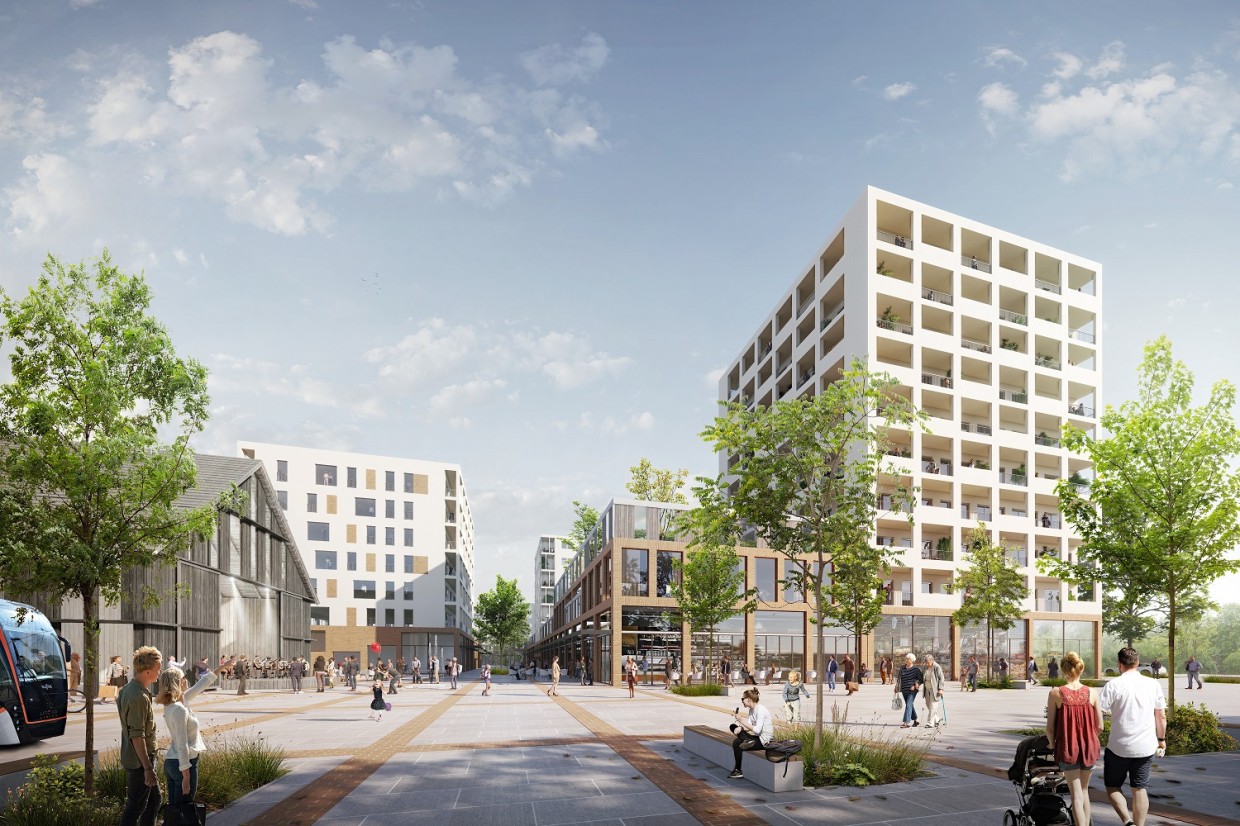 Frötscher Lichtenwagner Architekten Rendering Bebauung Sommerfeld Ebelsberg