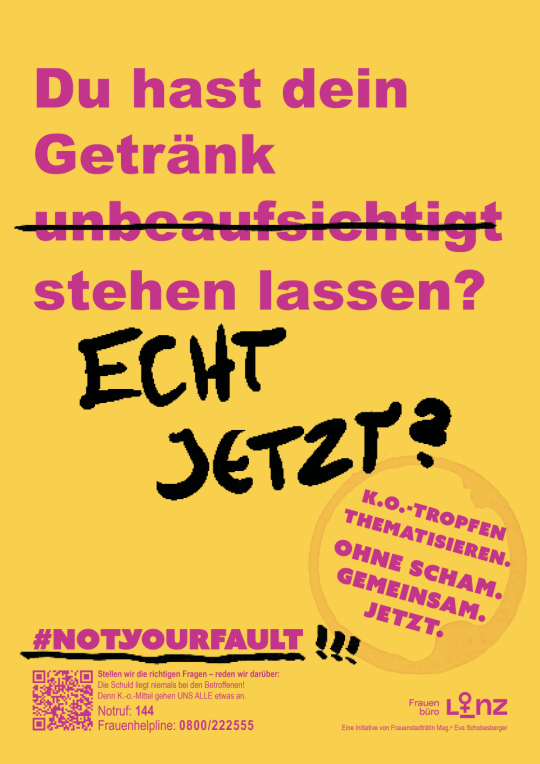 Rebekka Hochreiter, FIFTITU% Du hast dein Getränk unbeaufsichtigt stehen lassen? ECHT JETZT?!