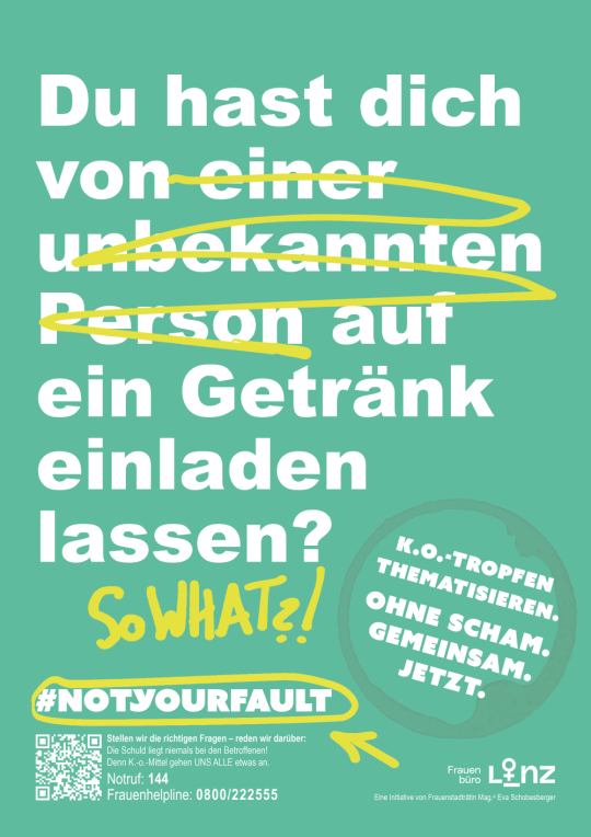 Rebekka Hochreiter, FIFTITU% Du hast dich von einer unbekannten Person auf ein Getränk einladen lassen? SO WHAT?!