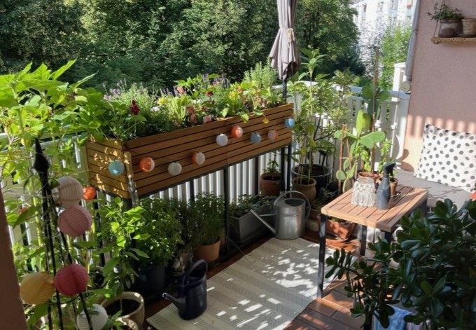 Elke Wöß üppig bepflanzter Balkon