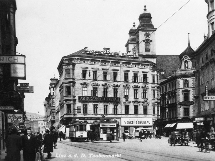 Archiv der Stadt Linz Taubenmarkt um 1930-1938