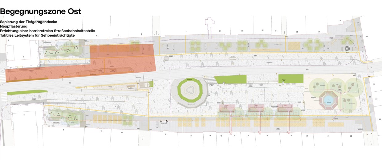3:0 Landschaftsarchitekten Bauzeitplan Hauptplatz Neugestaltung
