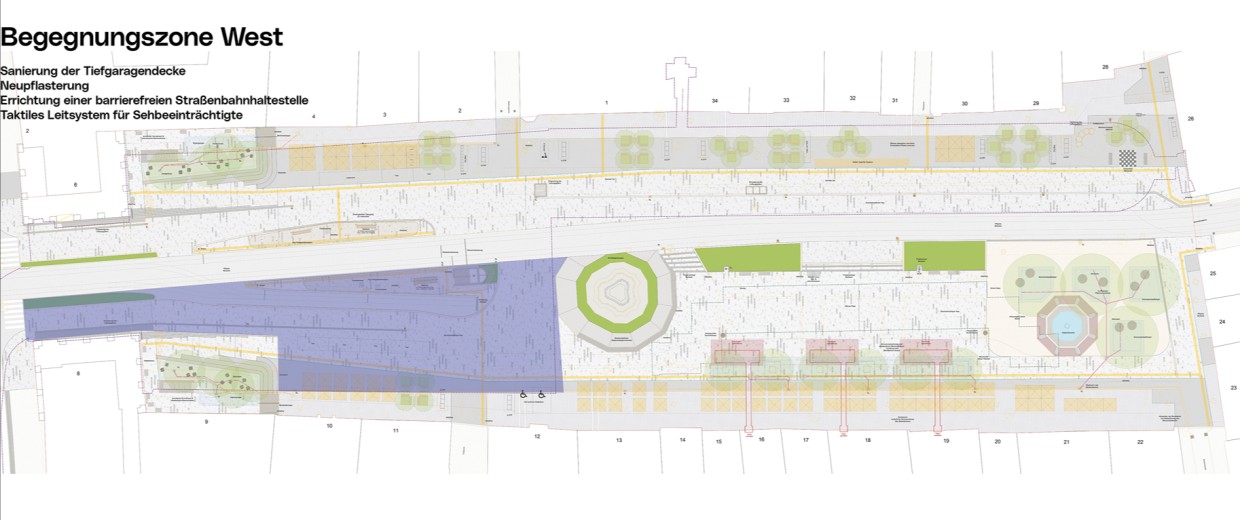 3:0 Landschaftsarchitektur Bauzeitplan Hauptplatz Neugestaltung