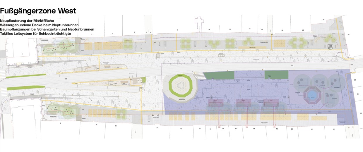 3:0 Landschaftsarchitekten Bauzeitplan Hauptplatz Neugestaltung