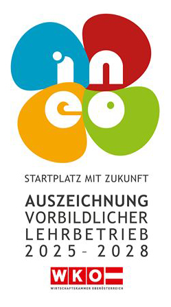 ineo Auszeichnung: Vorbildlicher Lehrbetrieb 2025-2028