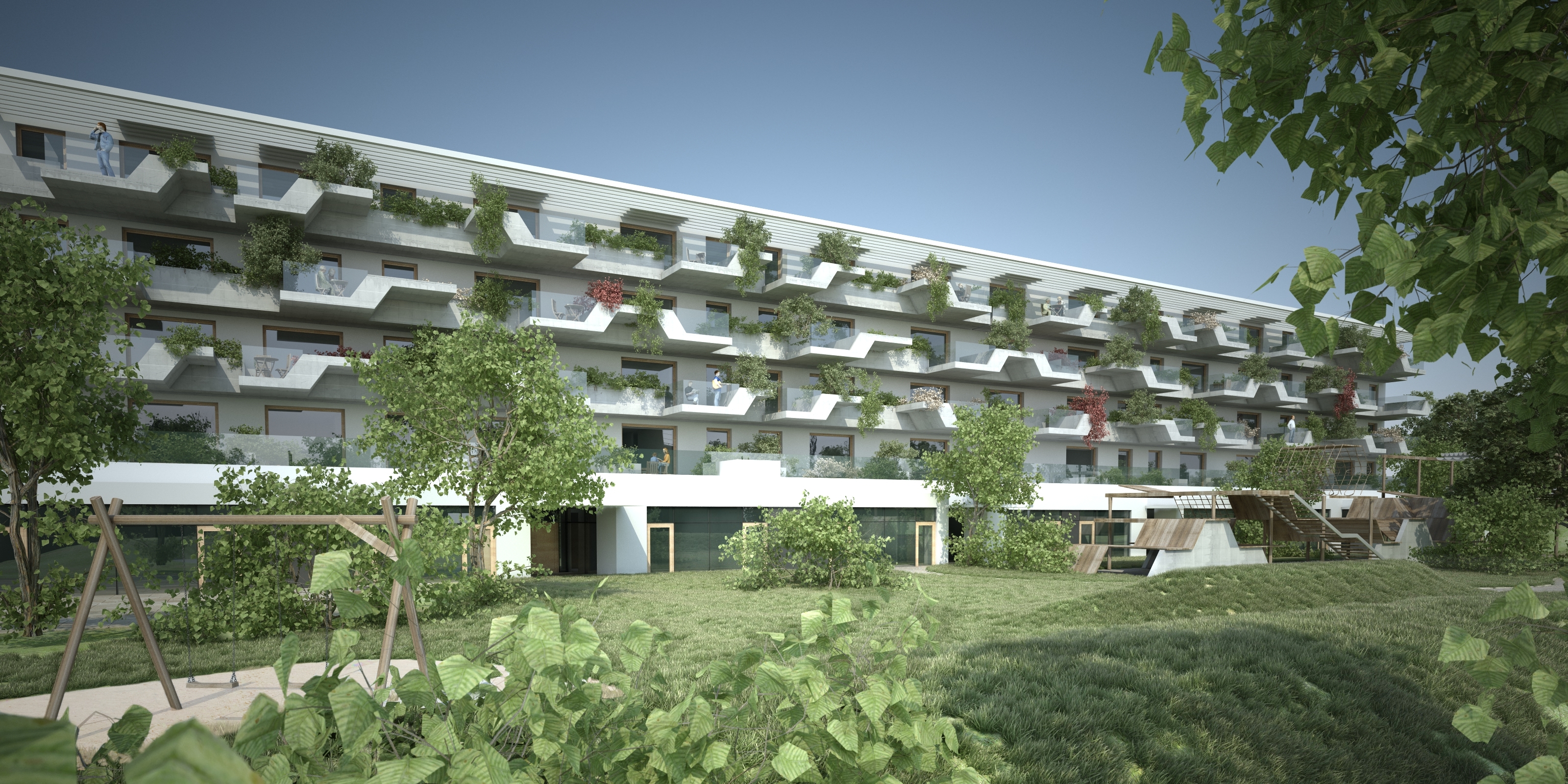 Blick aus Südwesten - Rendering: SPS-Architekten
