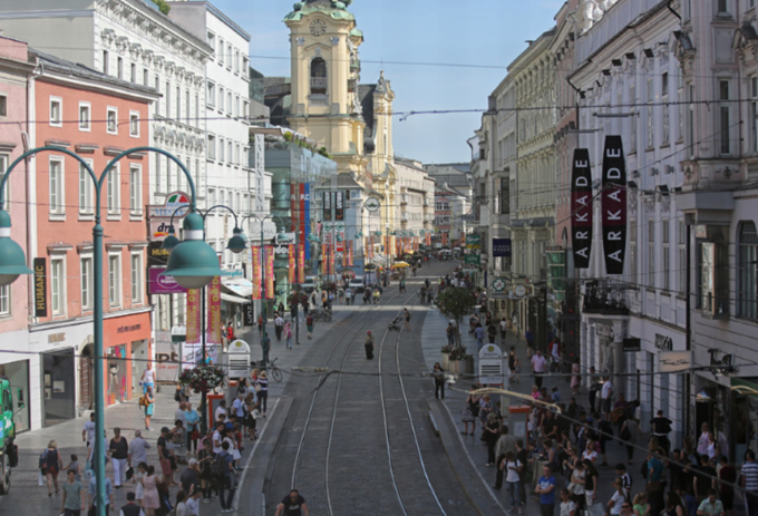 Beliebte Einkaufsmeile Landstraße, Foto: Stadt Linz 