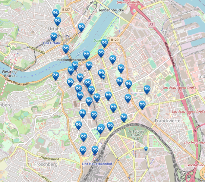 Ein dichtes Netz an Verleihstationen durchzieht die Stadt