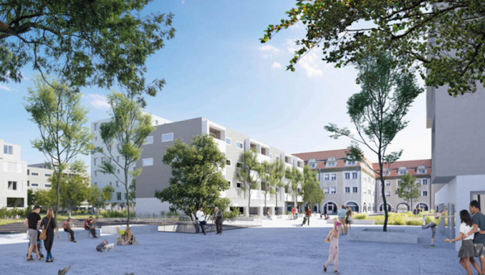 Wimhölzel-Hinterland - 2. Bauetappe; Rendering: Transparadiso