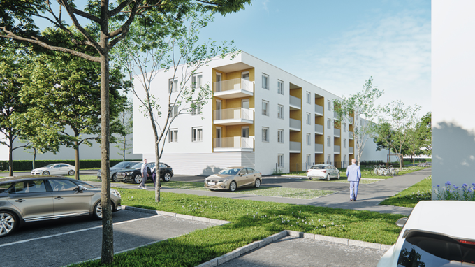 Wohnanlage Adolf-Dietel-Weg; Rendering GWG / IONOMO GmbH