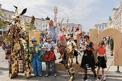 Personengruppe am Hauptplatz Linz