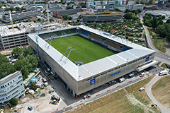 Das neue FC Blau Weiß Linz-Donaupark-Stadion