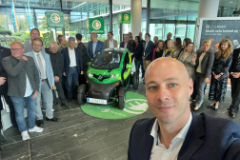 Mobilitätsreferent Vizebürgermeister Martin Hajart freute sich über den fachlichen Austausch zum Thema Mobilität (Credit: privat)