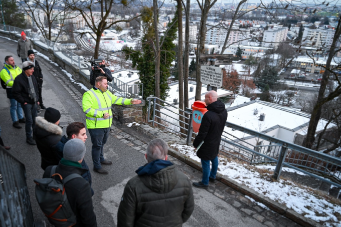 Begehung Hofbauerstiege in St. Magdalena, Foto: Lea Kraus