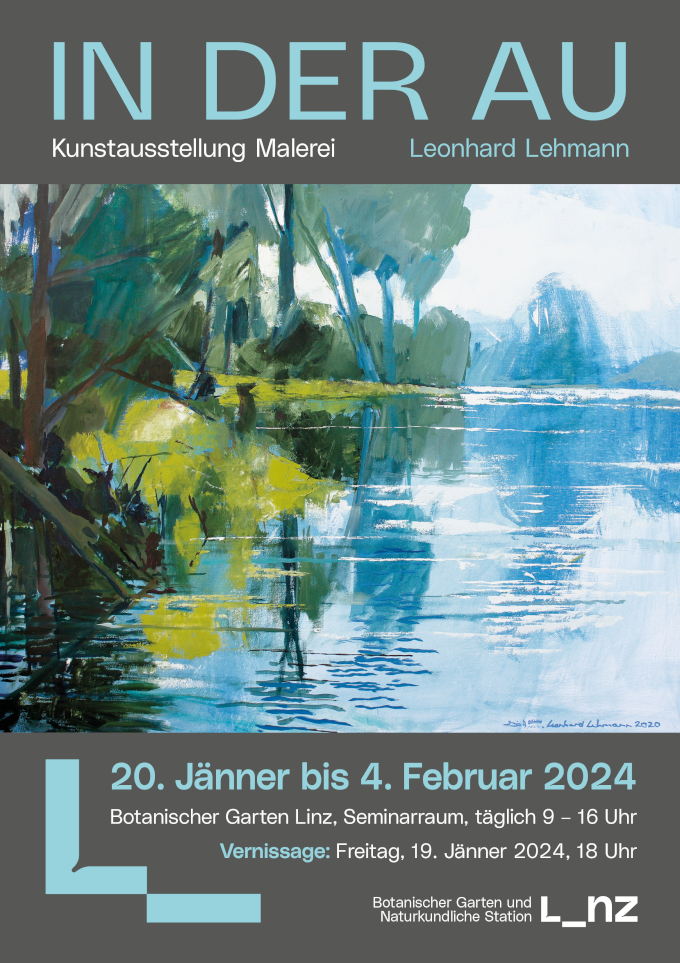 Plakat Kunstausstellung Malerei Leonhard Lehmann