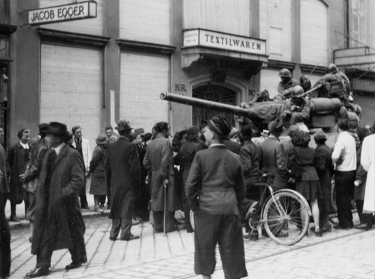 Einmarsch der US-Armee. Foto: Archiv der Stadt Linz
