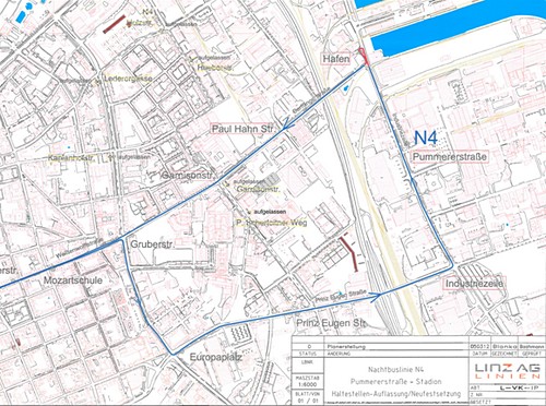 Neuer Verlauf der Linie N4 