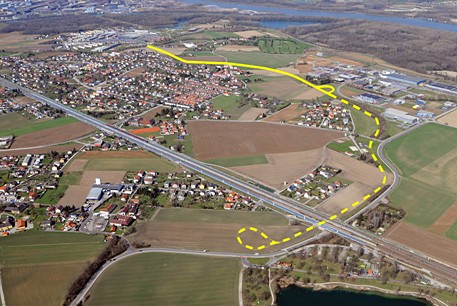 Straßenbahnverlängerung Linie 2 - erste und zweite Etappe