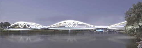Neue Donaubrücke, Rendering: Mimram