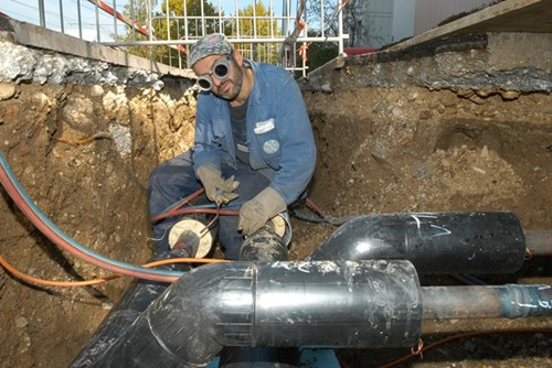 Arbeiten am Fernwärmenetz, Foto: LINZ AG