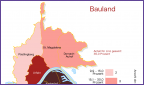 Stadtkarte Bauland  - Statistische Bezirke