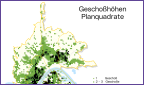 Geschoßhöhen der Gebäude - Stadtkarte Planquadratdarstellung
