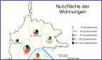 Nutzfläche der Wohnungen
