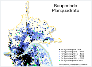 Bauperiode der Gebäude - Planquadratdarstellung